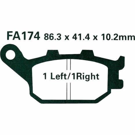 Hi-Q Bremsbeläge organisch FA174  86