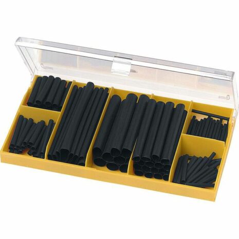 Hi-Q Tools Schrumpfschlauch-Sortiment 127-teilig schwarz