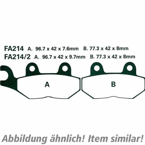 Hi-Q Bremsbeläge organisch FA214/2  96