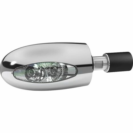 Kellermann LED Lenkerendenblinker BL1000 chrom mit klaren Glas