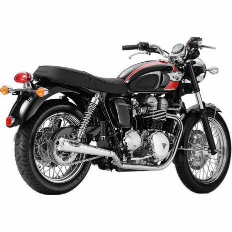 Shark exhaust Retro Auspuffpaar für Triumph Bonneville /T100 01-07 poliert