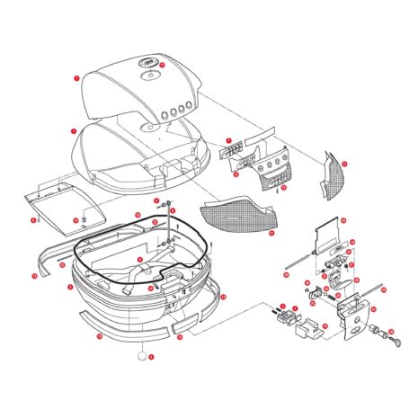 Givi Ersatzteil Fangbandpaar Z599 für E41/V46/TRK52/B37/V56/B360