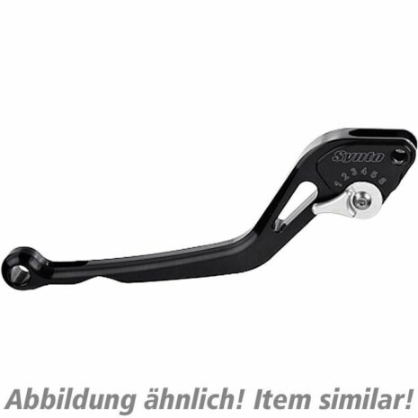 ABM Kupplungshebel einstellbar Synto KH35 lang schwarz/silber