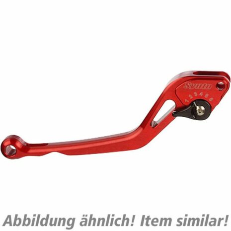 ABM Kupplungshebel einstellbar Synto KH18 lang rot/schwarz