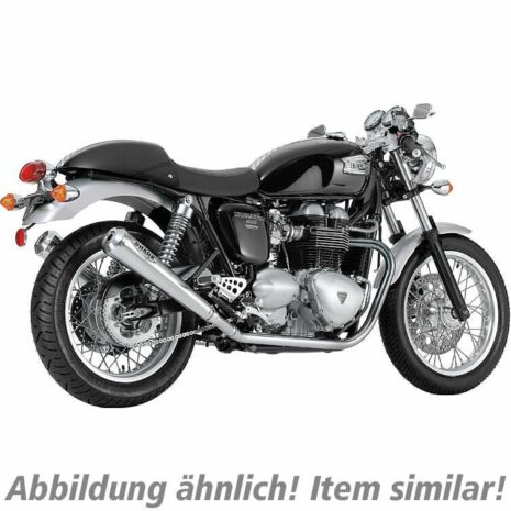 Shark exhaust Retro Auspuffpaar für Triumph Thruxton 2004-2007 schwarz