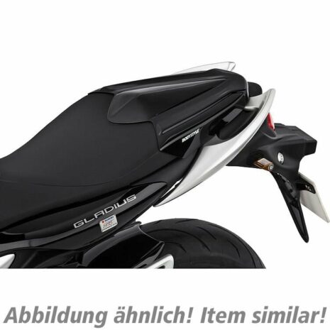 Bodystyle Sitzkeil über Soziussitz an Honda MSX 125 JC75 matt grau