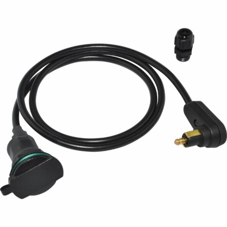 Baas Bikeparts Adapter DIN-Winkelstecker zu ZIG-Dose ZA15 mit Kabel