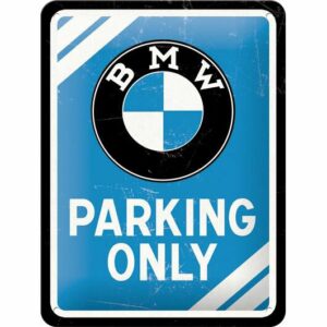 Nostalgic-Art Blechschild 15 x 20 "BMW-Parkin Only Blue"