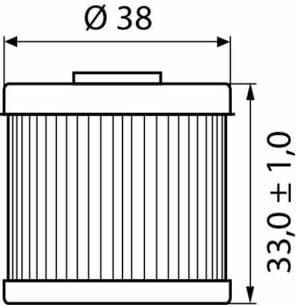 Hi-Q Ölfilter Einsatz OF116 für Honda/Husqvarna/SWM