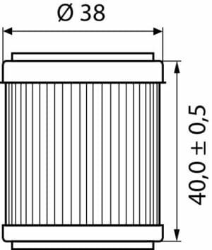 Hi-Q Ölfilter Einsatz OF141 für Gas Gas/TGB/Yamaha