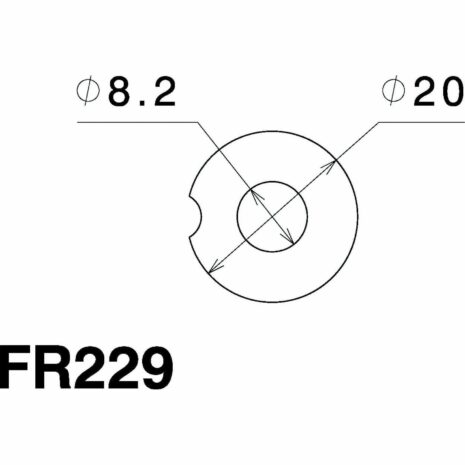 Rizoma Blinkeradaptersatz FR229B  Ø20mm für Yamaha