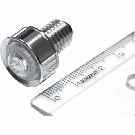 Highsider LED Alu Rücklicht Mono Ø18mm M10 chrom