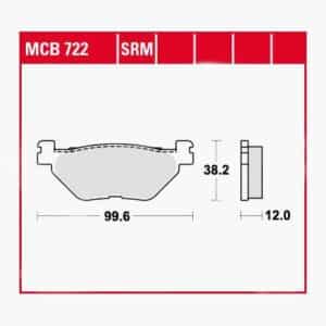 TRW Lucas Bremsbeläge Sintermetall Scooter MCB722SRM 99