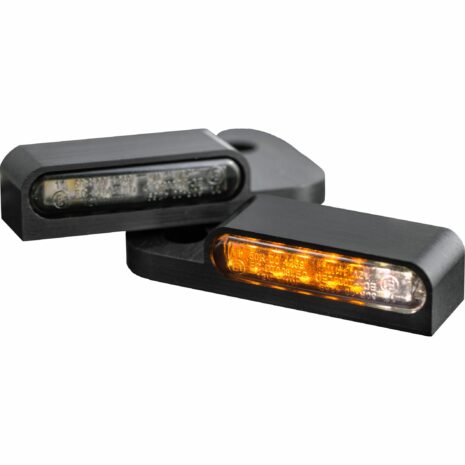 HeinzBikes LED Alu Blinker/Positionspaar für Touring Zug 96-08 schwarz