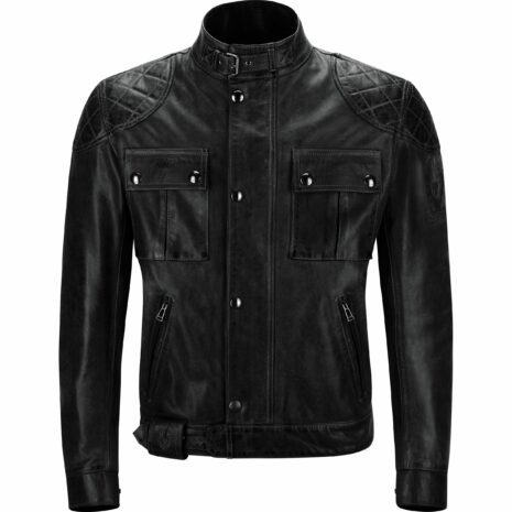 Belstaff Brooklands Replica Lederjacke schwarz XL Herren