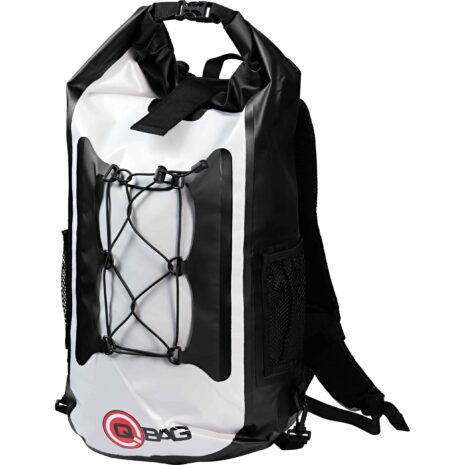 QBag Rucksack 05 wasserdicht bis zu 45 Liter Stauraum hellgrau