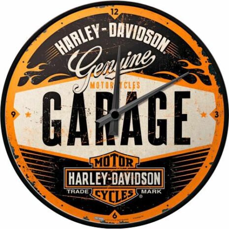 Nostalgic-Art Wanduhr - Harley Davidson Garage