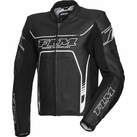 FLM Sports Leder Kombijacke 2.1 schwarz/weiß 54 Herren