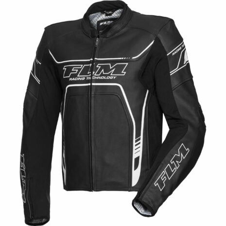 FLM Sports Leder Kombijacke 2.1 schwarz/weiß 50 Herren