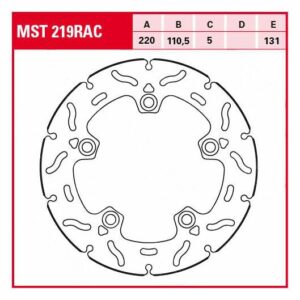 TRW Lucas Bremsscheibe RAC starr MST219RAC 220/110