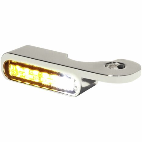 HeinzBikes LED Alu Blinker/Positionspaar für Harley Rod chrom