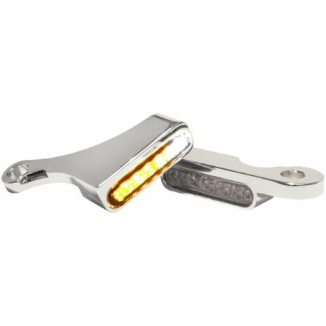 HeinzBikes LED Alu Blinker/Positionspaar für Harley Softail 2018- chrom