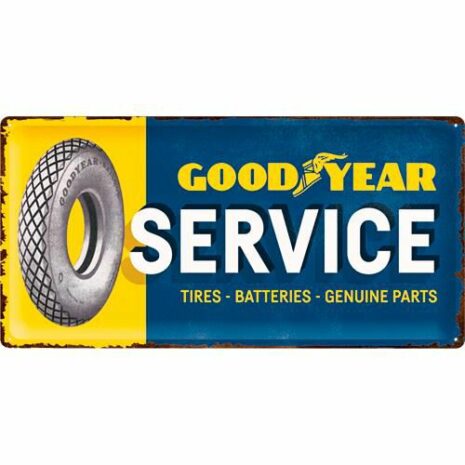 Nostalgic-Art Blechschild 25 x 50 cm "Goodyear-Service"