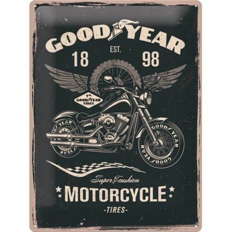 Nostalgic-Art Blechschild 30x40cm "Goodyear-Motorcycle"