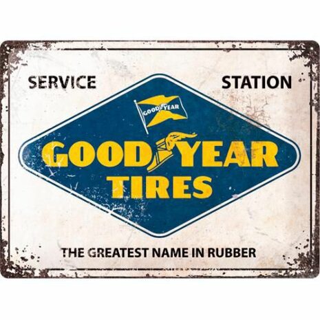 Nostalgic-Art Blechschild 30x40cm "Goodyear-Logo white"