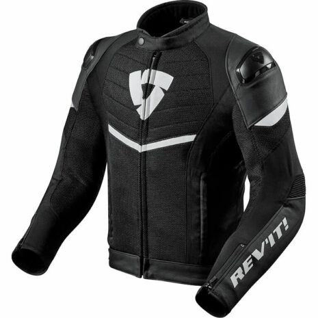 REV'IT! Mantis Textiljacke schwarz/weiß XL Herren