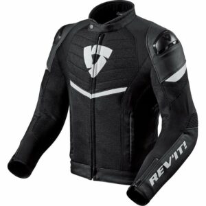 REV'IT! Mantis Textiljacke schwarz/weiß M Herren