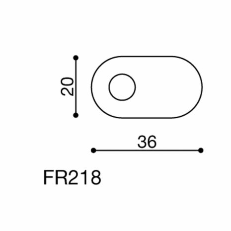 Rizoma Blinkeradaptersatz FR218B  20x36mm für Triumph/Duc/MV/Buell