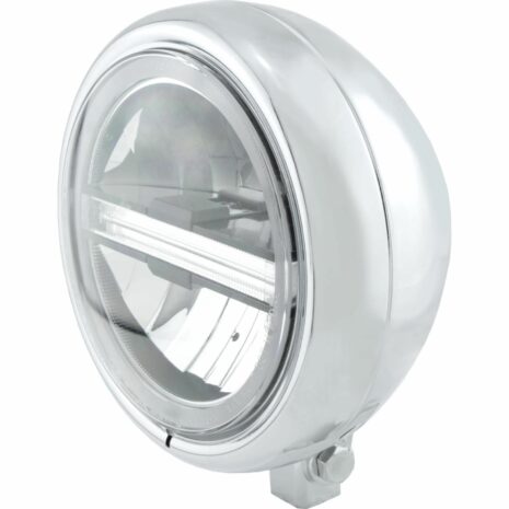 Highsider LED Hauptscheinwerfer mit TFL RenoT6 Ø165mm unten chrom