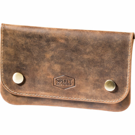 Spirit Motors Vintage Leder Gürteltasche für Tabak