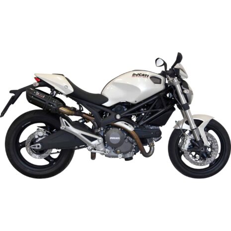 MIVV Suono Auspuff Paar schwarz UY.015.L9 für Yamaha FZ 6 /Fazer