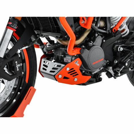 Zieger Motorschutz Alu orange/schwarz für KTM Duke 125 2017-