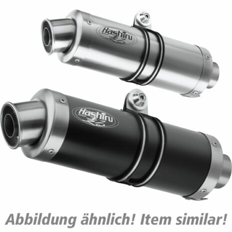 Hashiru Auspuff ST05 rund schwarz für Yamaha FZ 1 /Fazer