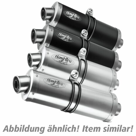 Hashiru Auspuff ST05 oval silber für BMW R 1150 GS /Adventure