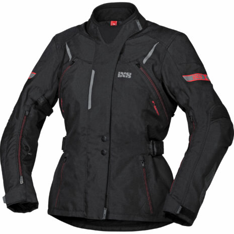 IXS Tour Liz-ST Damen Textiljacke schwarz/rot S Damen