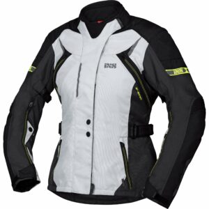 IXS Tour Liz-ST Damen Textiljacke grau/schwarz/gelb L Damen