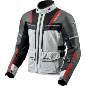 REV'IT! Offtrack Textiljacke silber/rot XXL Herren