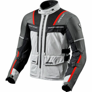 REV'IT! Offtrack Textiljacke silber/rot L Herren