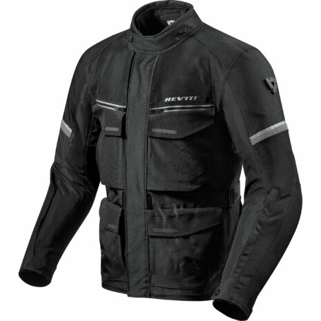 REV'IT! Outback 3 Textiljacke schwarz/silber S Herren