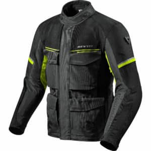 REV'IT! Outback 3 Textiljacke schwarz/neongelb M Herren