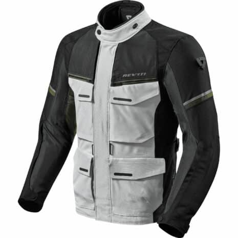 REV'IT! Outback 3 Textiljacke silber/grün XL Herren