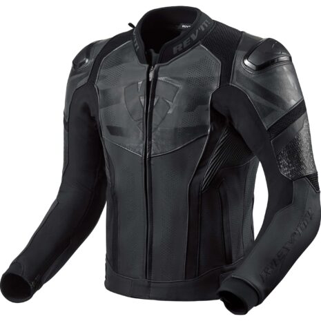 REV'IT! Hyperspeed Air Lederjacke schwarz/grau 54 Herren