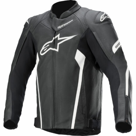 Alpinestars Faster V2 Lederjacke schwarz/weiß 56 Herren