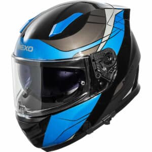 Nexo Integralhelm Fiberglas Sport III Blau Dekor L