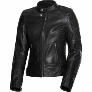 Spirit Motors Retro-Style Damen Lederjacke 1.0 schwarz M Damen