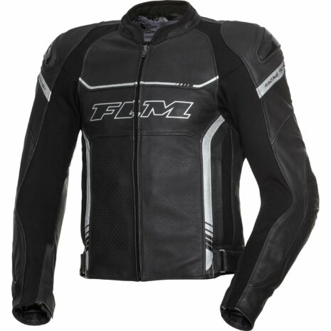 FLM Sports Leder Kombijacke 2.2 schwarz/silber 31 (62 kurz) Herren